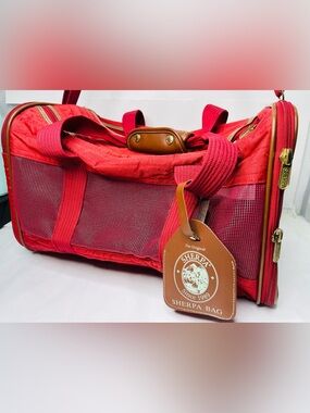 Red Small Pet Carrier Bag